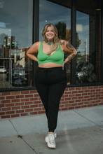 Load image into Gallery viewer, Crossover Fields Top in green *2-16*