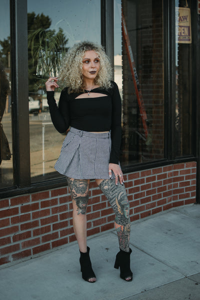 Retro Check Skort