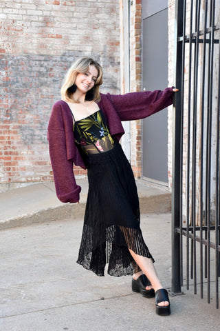 Sweet Like Cherry Cola Cardigan