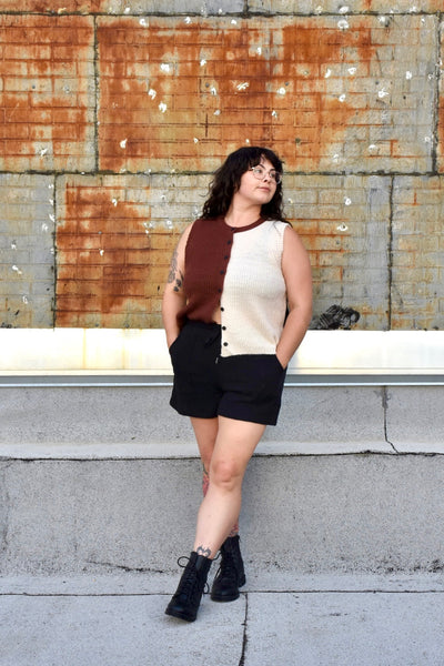 Cinnamon Split Sweater Vest *RESTOCKED*