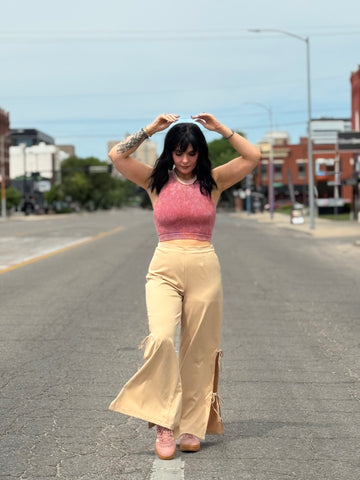 One Touch Wonder Top in Rose
